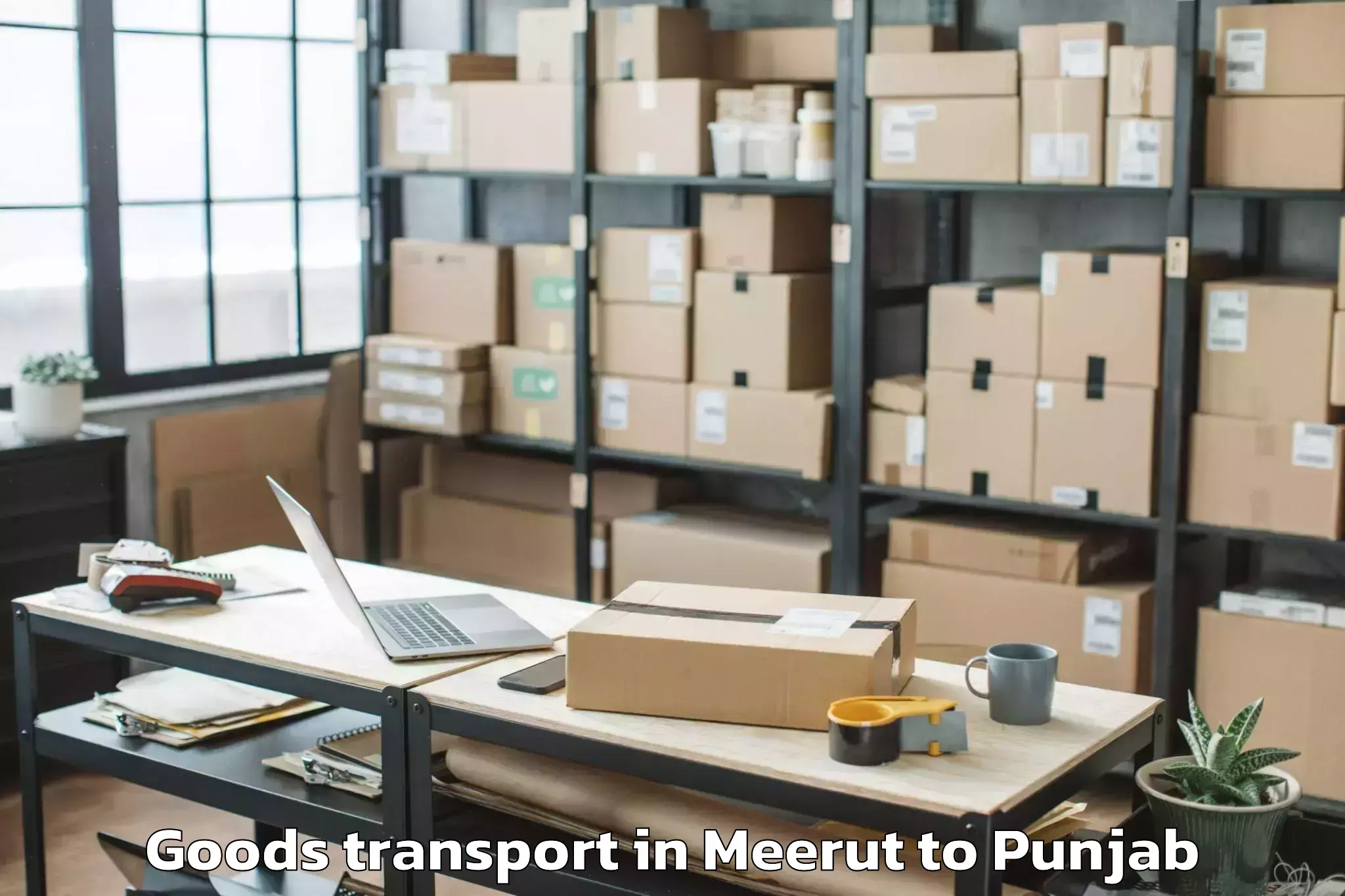 Expert Meerut to Dera Baba Nanak Goods Transport